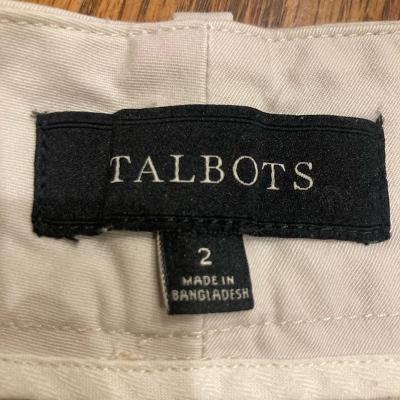 Talbots | Tan Cotton Twill Soft Shorts Size 2 EUC - Picture 2 of 5